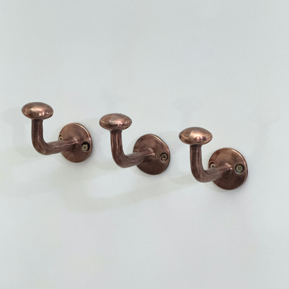 Antique Copper Hooks, Copper Robe Hook, Heavy Duty Single Hook, Wall Mount Copper Robe Hooks