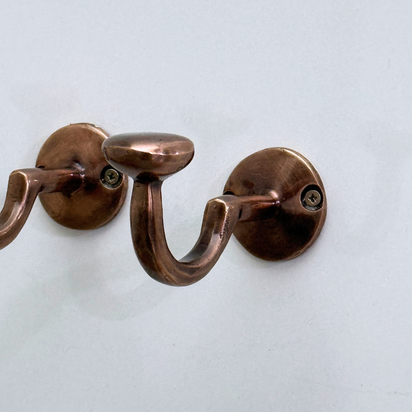 Antique Copper Hooks, Copper Robe Hook, Heavy Duty Single Hook, Wall Mount Robe Hooks