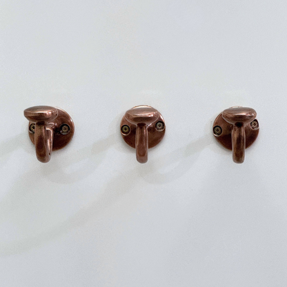Antique Copper Hooks, Copper Robe Hook, Heavy Duty Single Hook, Wall Mount Robe Hooks