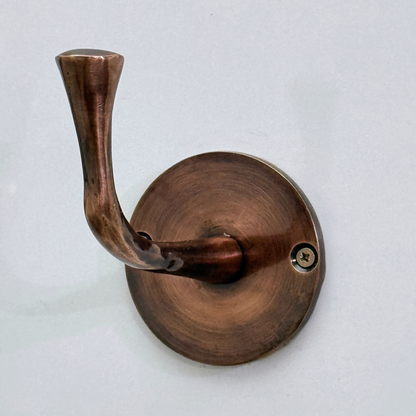 Antique Copper Hooks, Copper Robe Hook, Wall Mount Copper Robe Hooks, Heavy Duty Single Hook