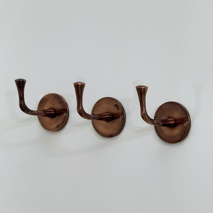 Antique Copper Hooks, Copper Robe Hook, Wall Mount Copper Robe Hooks, Heavy Duty Single Hook