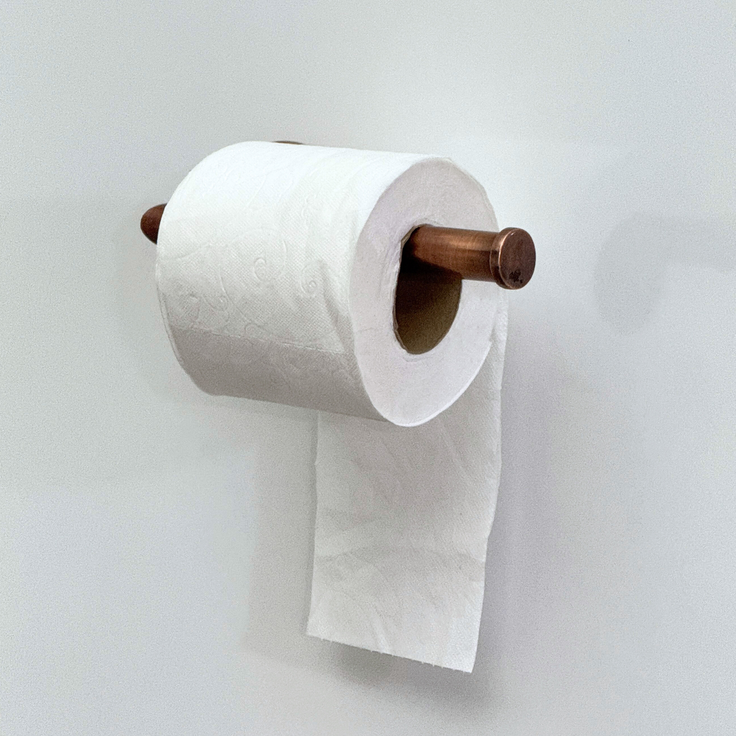 Antique Copper Toilet Paper Holder, Solid Copper Wall Mount Toilet Roll Holder