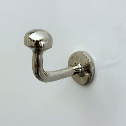 Polished Nickel Wall Hook, Nickel Coat Hooks, Nickel Towel Hook, Solid Hook for Bathroom or Kitchen
