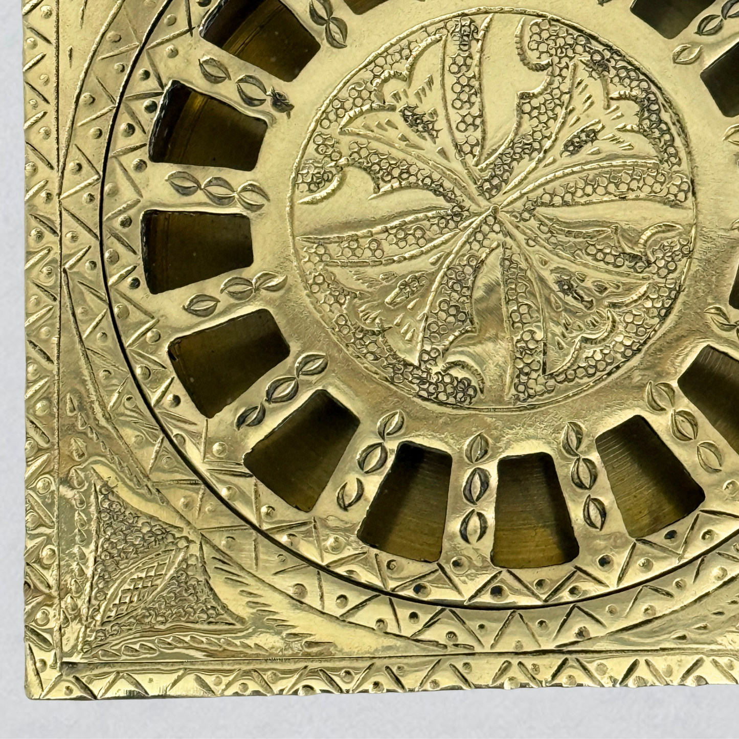 Unlacquered Brass Engraved Shower Drain with Removable Cover, Solid Brass Square Shower Drain