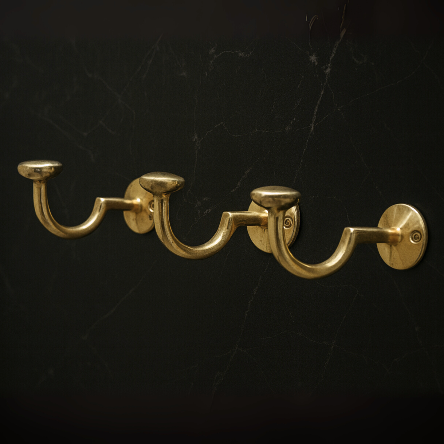 Unlacquered Brass Hooks, Solid Brass Robe Hook, Heavy Duty Single Hook, Wall Mount Robe Hooks