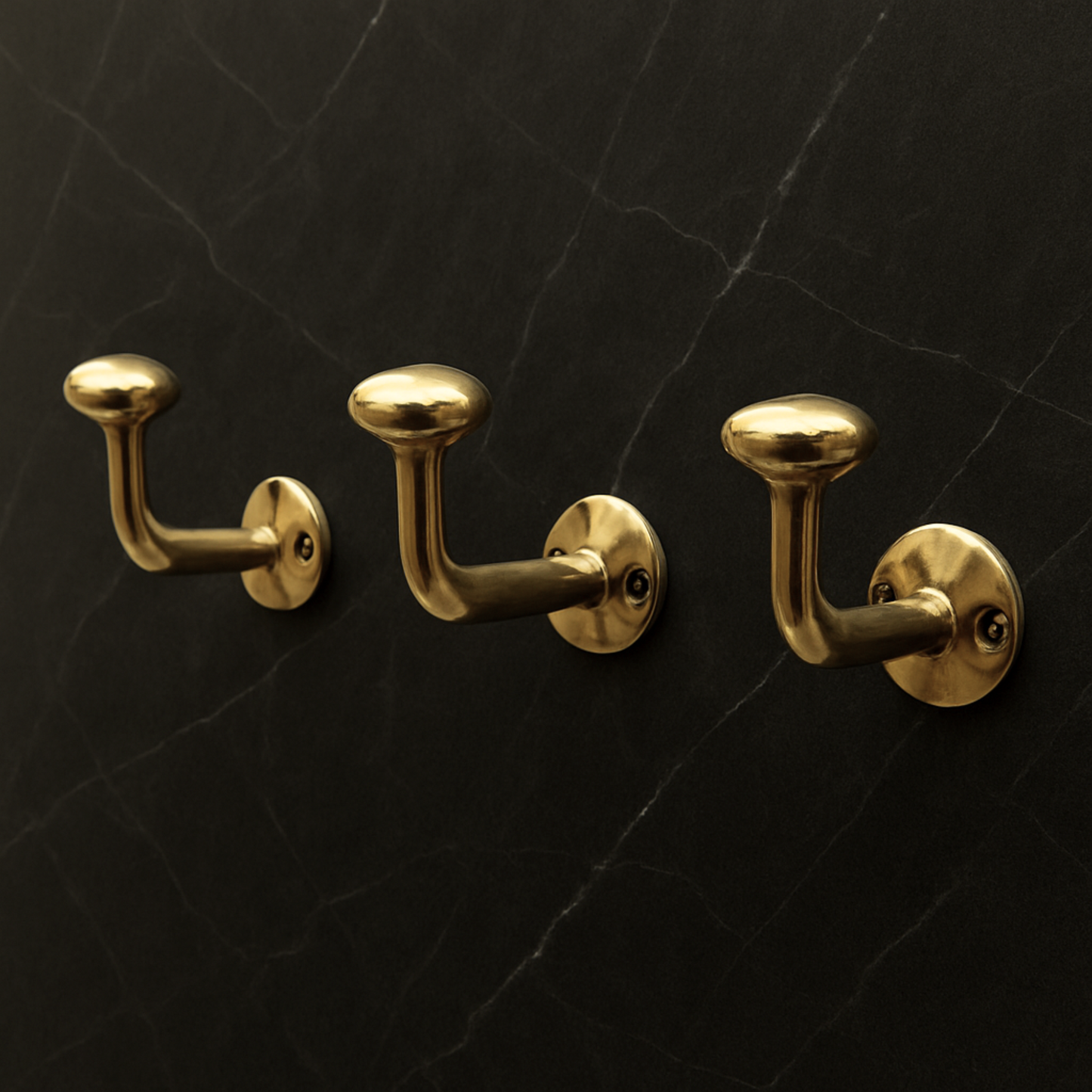 Unlacquered Brass Hooks, Solid Brass Robe Hook, Wall Mount Robe Hooks, Heavy Duty Single Hook