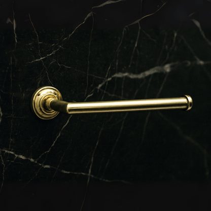 Unlacquered Brass Wall Mount Toilet Paper Holder, Solid Brass Toilet Roll Holder