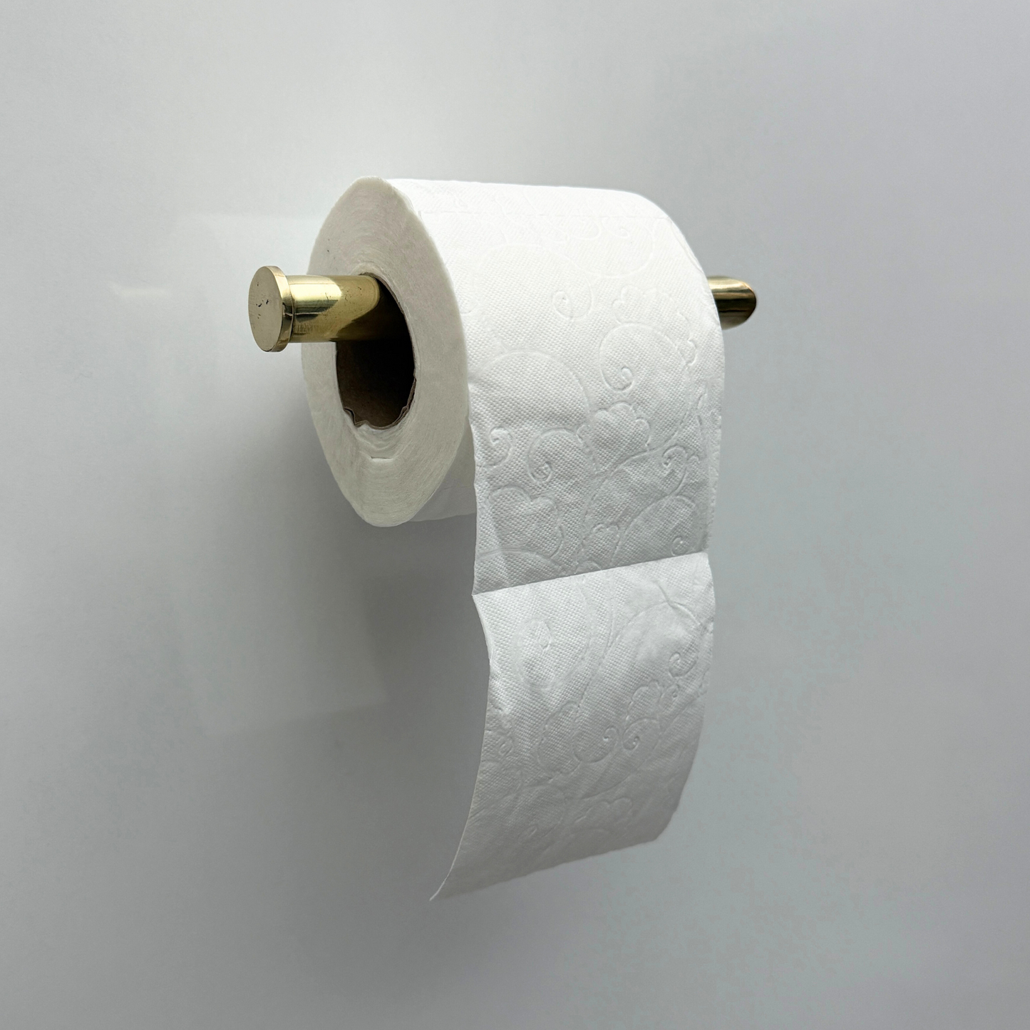 Unlacquered Brass Toilet Paper Holder, Solid Brass Wall Mount Toilet Roll Holder